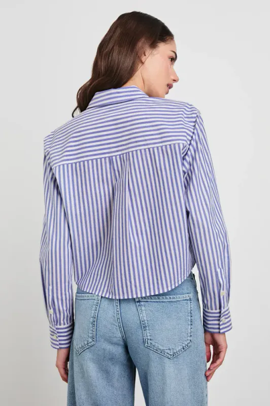 Ramy Shirt Mariner White Stripe Rails