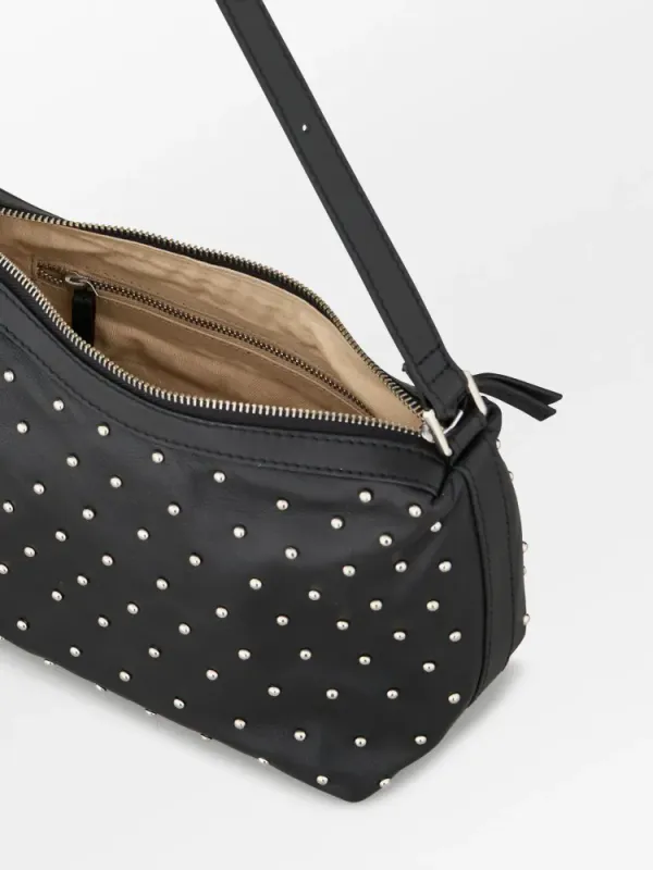 Nappa Stud Ginni Black Leather Small Bag Beck Söndergaard 