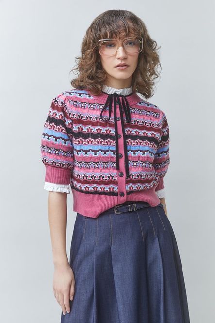 Hovedbilde Gilet Gemoni Cardigan Rose Suncoo Paris