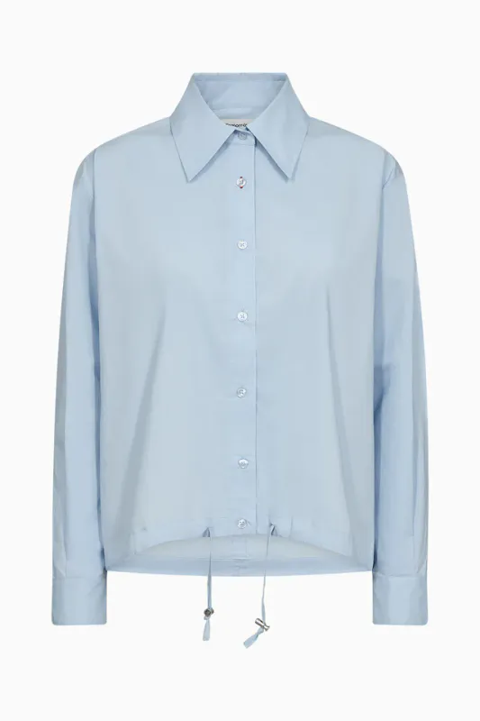 TRW-Petra Drawstring Shirt Blue Shadow Tomorrow