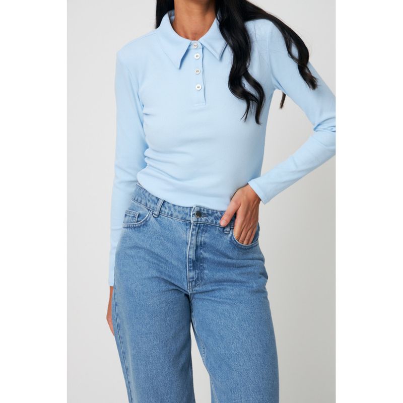 Ivonecras Blouse Light Blue Cras