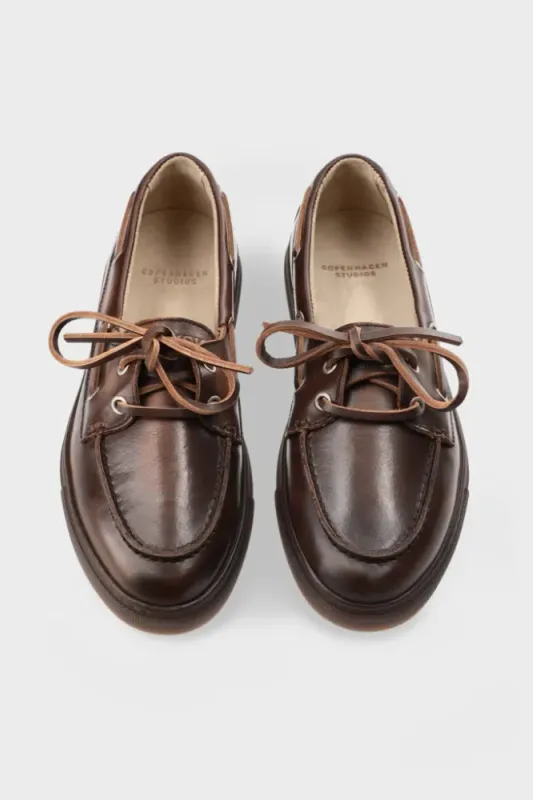 CPH160 Leather Brown båtsko Copenhagen Studios