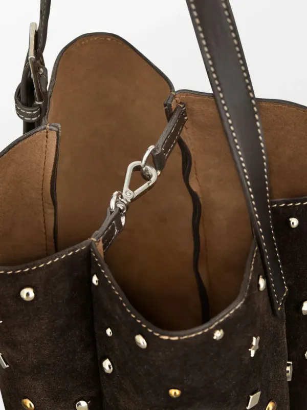 Studra Tuli Bag Chocolate Torte Suede Leather Bag Beck Söndergaard