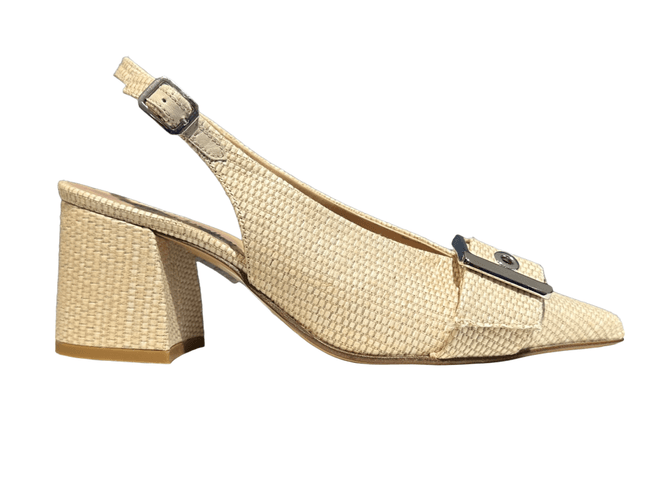 Hovedbilde 2101 Juta Naturale Slingback Pumps Laura ...