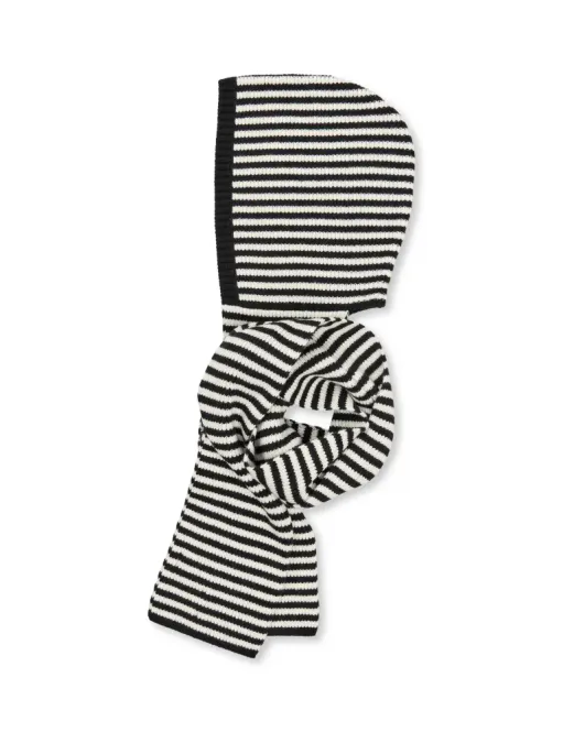 Hovedbilde One Wool Freja  Hooded Scarf Black/Vanilla Ice ...