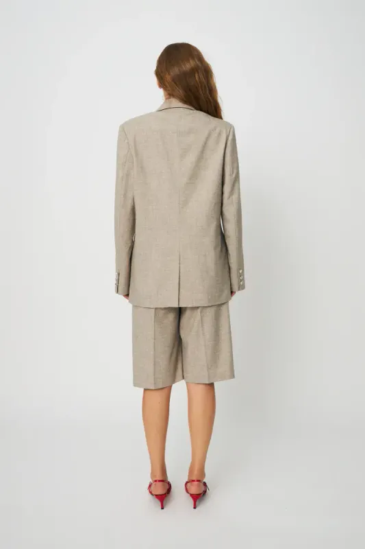 Dianacras Blazer Greige Rhinestone Cras