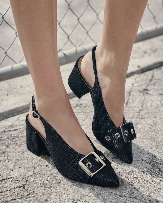 2101 Juta Nero Slingback Pumps Laura Bellariva