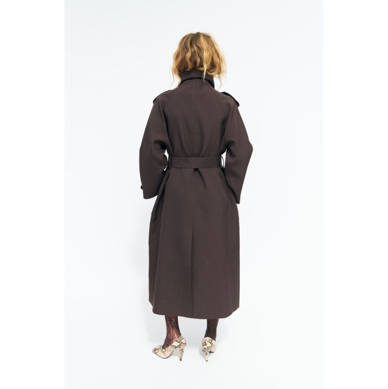 Leonoracras Trenchcoat Dark Brown Cras