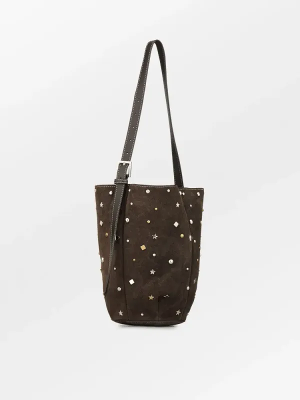 Studra Tuli Bag Chocolate Torte Suede Leather Bag Beck Söndergaard