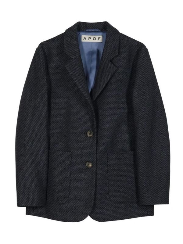 Ragnhild Jacket Tweed Blue APOF