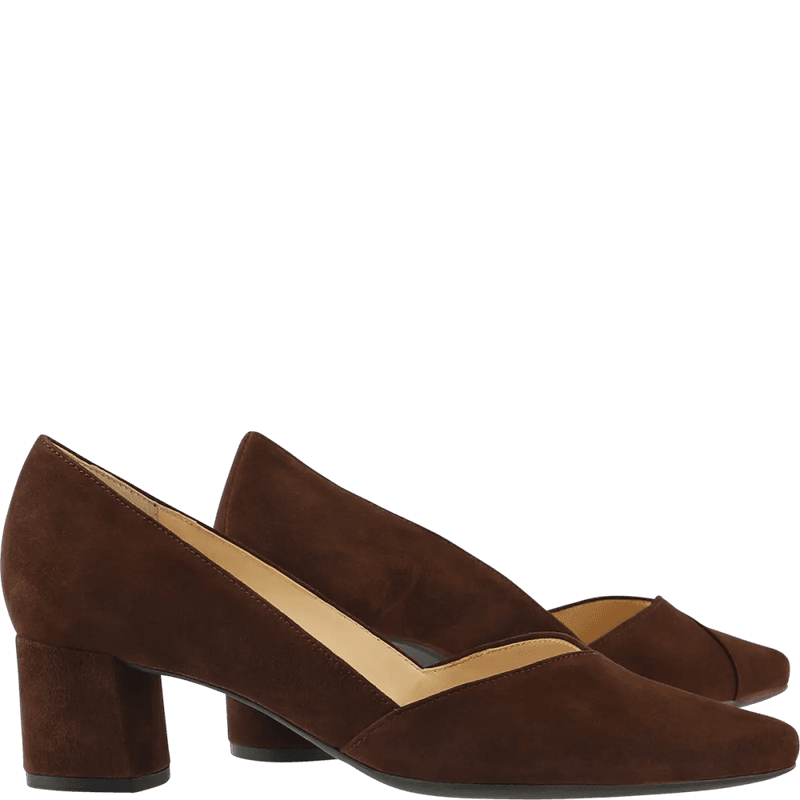 2-10 4502 Blokkhæl Pumps Chocplum Hogl