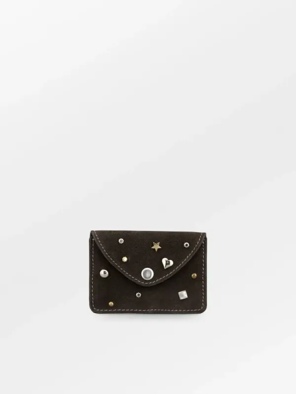 Studra Card Wallet Chocolate Torte Suede Leather Beck Söndergaard