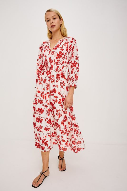 Matia Dress Red Jasmine Rails