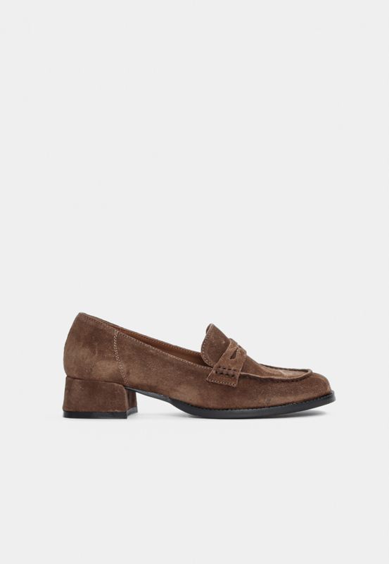 York Loafer Taupe Suede Bukela