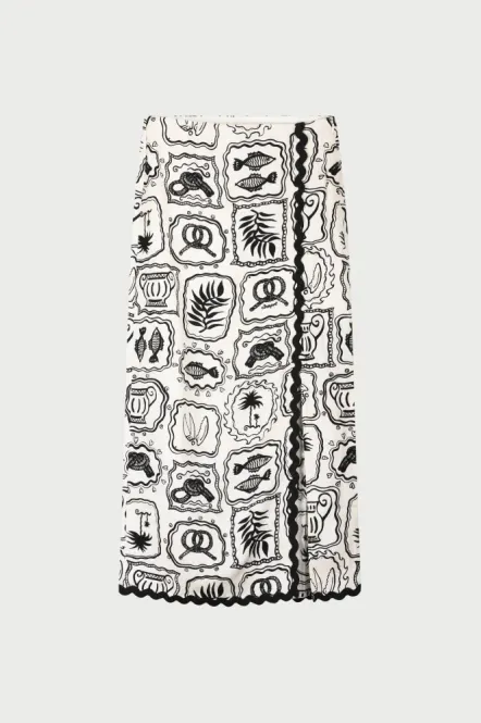 Hovedbilde Tila Skirt Cozy White/ Black Fabienne Chapot