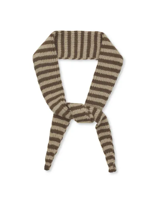 Hovedbilde One Wool Momo Stripe Scarf Demitasse/Roasted ...
