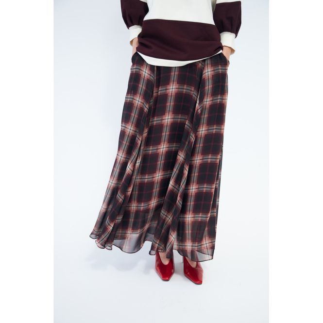 Hovedbilde Odellecras Skirt Bordeaux Check Cras