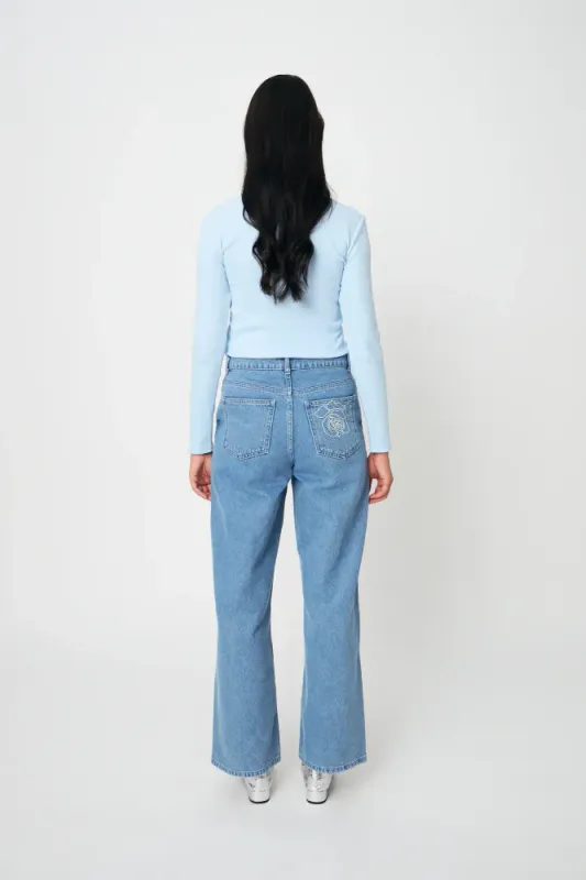 Ivonecras Blouse Light Blue Cras