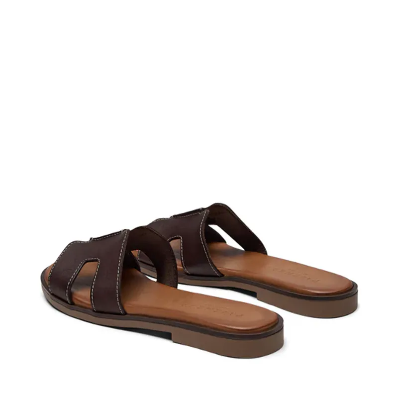 Pam Brown Leather Sandal Pavement
