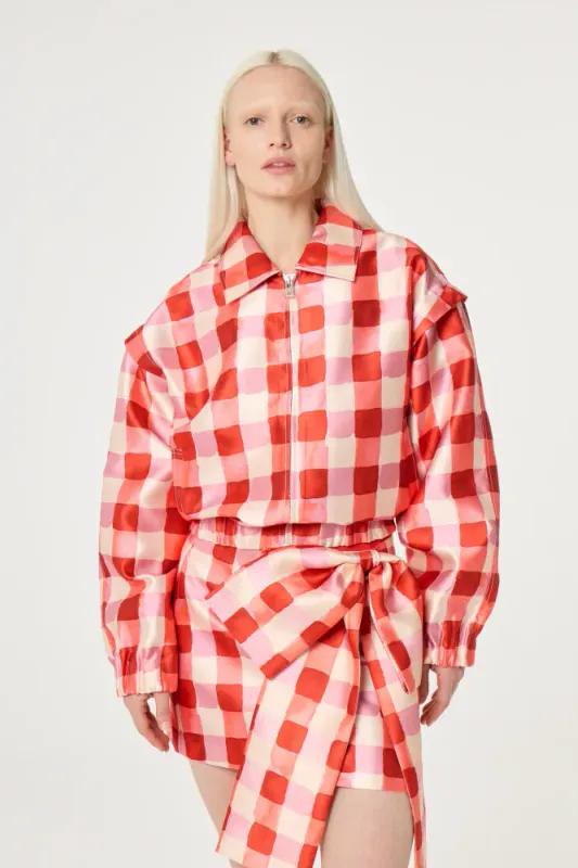 Jay Jacket Tangerine Tango/Cosy White Fabienne Chapot