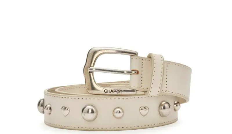 Play Of Studs Belt Suede Quick Sand Fabienne Chapot