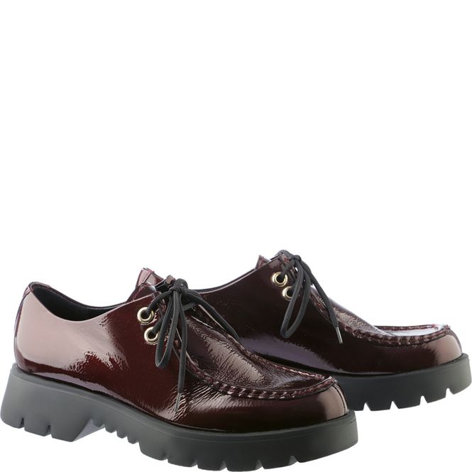 Hovedbilde 0-10 2416 Snøresko Lakk Burgunder Högl 