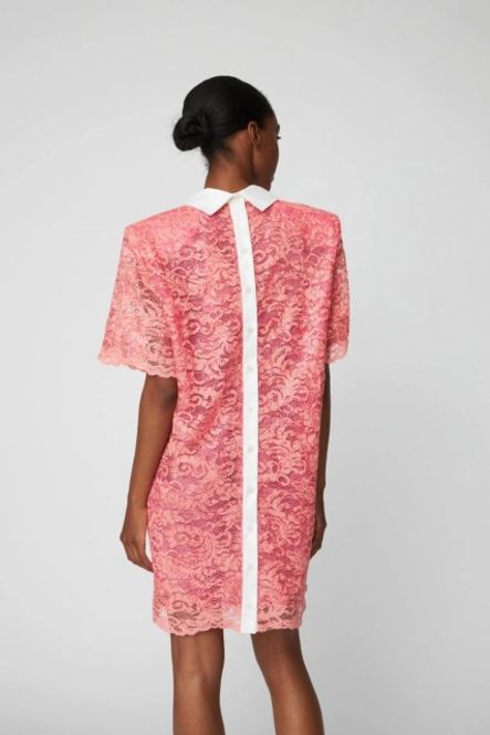 Hovedbilde LA51-4078 Sequined lace shirt dress