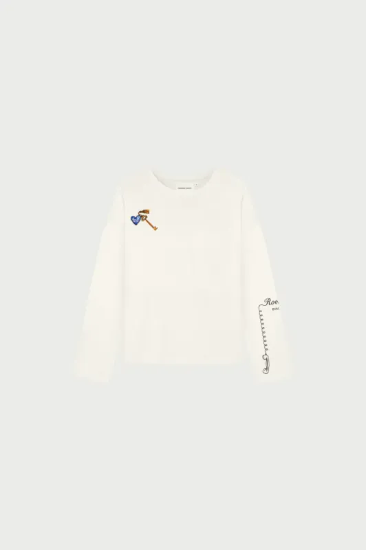 Philene LS T-Shirt Cozy White Fabienne Chapot