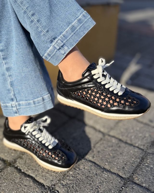 2011 Woven Nero Amber Sneaker Laura Bellariva