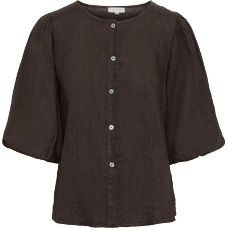 Amalie Blouse Linen Kakao Rah Oslo