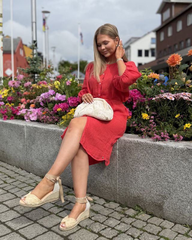 Elise Dress Coral Rah Oslo