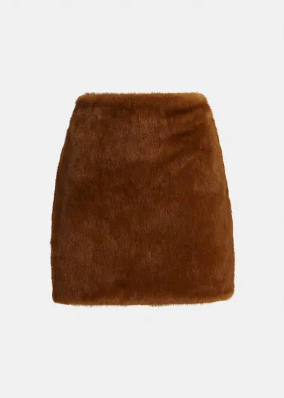 Kabocha Faux Fur Reversible Skirt Bear Me Essentiel Antwerp